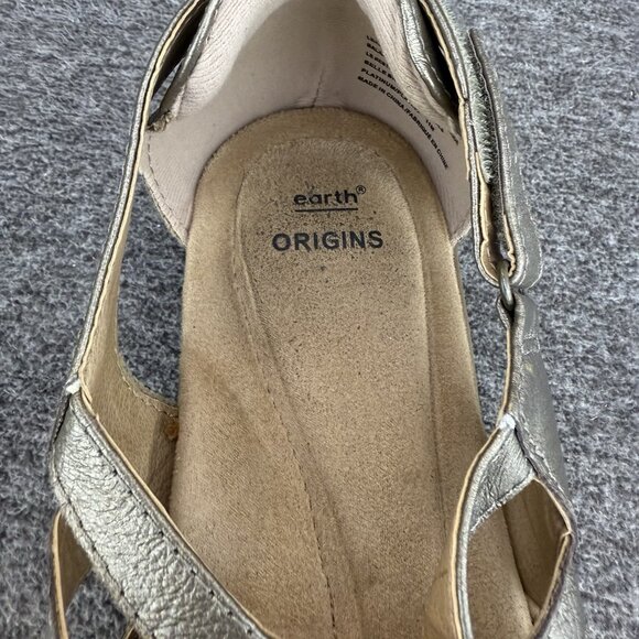 ✅Earth Origins Belder Bea Gladiator Sandals Women’s Sz 11M Bronze Leather Flats - Picture 4 of 8